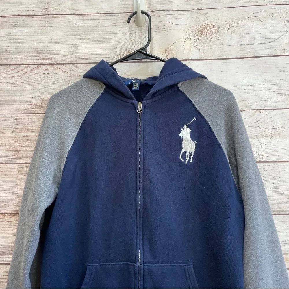 POLO RALPH LAUREN‎ BIG PONY ZIP FRONT HOODIE